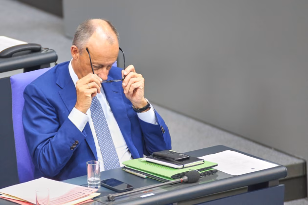 Bundeskanzler Friedrich Merz (CDU) im Deutschen Bundestag während der Haushaltswoche, Berlin, 11.09.2026. Foto: IMAGO / dts Nachrichtenagentur